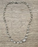 COLIER VINTAGE CU MARGELE DIN CRISTAL TRANSPARENT FATETAT