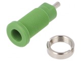 Soclu Banană 2mm Verde 10A 600V Panou