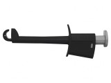 Clips de măsurare cu c&acirc;rlig 20A negru 4mm nichelat