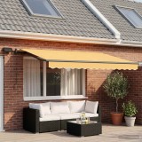 Cumpara ieftin Copertina manuala cu LED solar 4 x 3 m Nisipiu 100% Polyester
