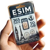Roaming eSIM 50GB date, eSIM de Mare Viteza pana la 5G, valabil 365 zile din