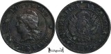 1893, 1 centavo - Argentina, America Centrala si de Sud