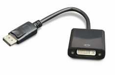CABLU video GEMBIRD, adaptor DisplayPort (T) la DVI-I DL (M), 10cm, rezolutie maxima Full HD (1920 x 1080) la 60Hz, negru, &quot;AB-DPM-DVIF-002&quot; (timbru v