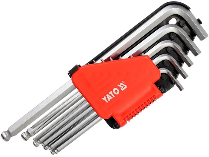 Set 12 chei imbus hexagonale cu bila 74-170 mm YATO