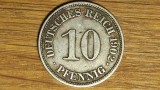 Germania - moneda de colectie istorica - 10 pfennig 1902 A - Berlin - superba !, Europa