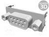 Conector D-Sub 9 pini soclu mamă THT AMPLIMITE TE Connectivity dimensiune 1 (DE)