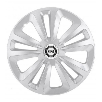 Set 4 Capace Roti, potrivite jantelor de R14, pentru Fiat, model terra cromat foto