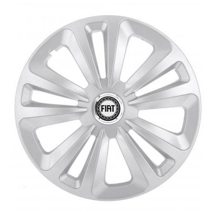 Set 4 Capace Roti, potrivite jantelor de R14, pentru Fiat, model terra cromat