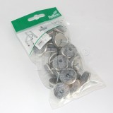 Hettich 24 buc. glisoare pentru parchet din l&acirc;nă de l&acirc;nă rotunde &oslash; = 28mm, groase de 10mm, cu șurub, l&acirc;nă de l&acirc;nă, gri