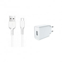 Incarcator Retea Oppo AK779GB, 5Volti - 4 Amperi, VOOC Flash Charge,USB,20W, + Cablu USB C,Alb