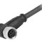 Conector M8 mamă 4 pini unghi 90&deg; cu cablu 7,5m HARTING