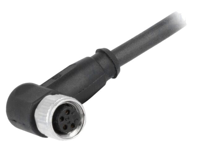 Conector M8 mamă 4 pini unghi 90&deg; cu cablu 7,5m HARTING