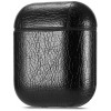 Husa Piele Neagra Handodo pentru Airpods 1/2