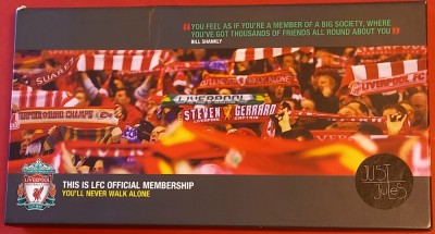 Suvenir (carte si pix) de colectie-fotbal pentru Membrii Oficiali ai Clubului LIVERPOOL foto