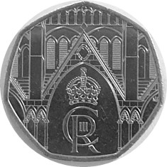 Marea Britanie moneda comemorativa 50 Pence 2023 Charles III - UNC