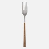 Furculiță din Oțel Inoxidabil cu M&acirc;ner cu Efect de Lemn, 21cm, CMCLASS