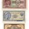 Bancnote Romania - 1 , 5 , 10 lei 1952