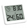 Higrometru Termometru Digital Camera cu Ceas LCD, Acuratete +/-1&deg;C, 20-90%RH, Slim 81x71x10mm