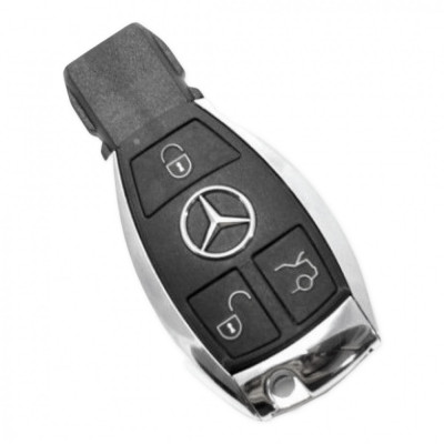 Carcasa Cheie Smartkey Mercedes Benz 3 Butoane Model Cromat CME 007 foto