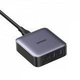 &Icirc;ncărcător Rapid Pentru Desktop Ugreen Nexode GaN 2xUSB-C / 2xUSB-A 65W Gri (CD327) 90747-UGREEN