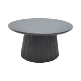 Cumpara ieftin Masuta laterala Canicule I Negru 80x80x40 cm