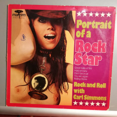 Carl Simmons – Portrait of a Rock Stars (1972/Maritim/RFG) - Vinil/Vinyl/NM