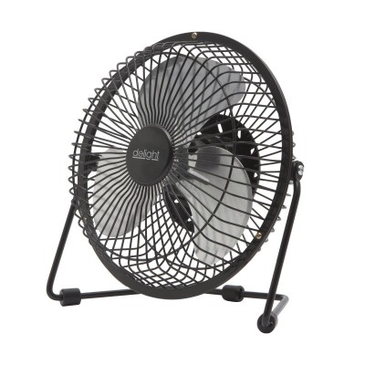Mini ventilator USB Delight, 2.5 W, intrerupator, Negru foto