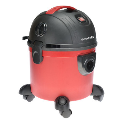 Aspirator cu aspirare umeda/uscata Hausberg, 1200 W, 15 L, Rosu/Negru foto