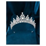 Cumpara ieftin Diadema (Coronita) Mireasa cu Strasuri -Argintie - 606118