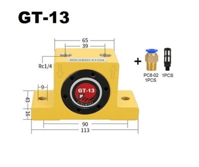 Vibrator pneumatic oscilant tip bilă GT13 oscilare 26000 VPM vibrare 1400 N CH116 foto