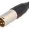 Conector XLR tată 3 pini, aurit