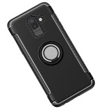 Husa TPU OEM Magnetic 360 pentru Samsung Galaxy J8 J810, Neagra