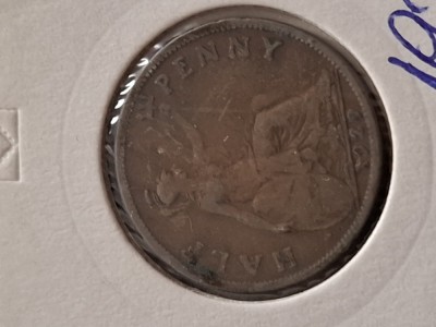 Half penny 1929 foto