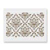 Sablon Perete vopsire, tencuiala 900x600x0.7mm Damask Floral Refolosibil, model MXSP7070, Oem