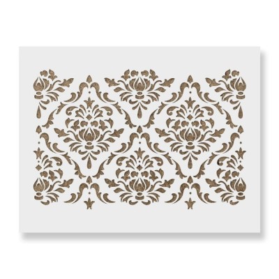 Sablon Perete vopsire, tencuiala 900x600x0.7mm Damask Floral Refolosibil, model MXSP7070 foto