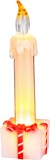 Lumanare LED decorativa Craciun MagicHome, alb cald, 16 cm