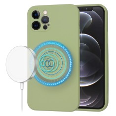 Husa silicon iPhone 12 Pro Techsuit SoftFlex MagSafe, verde foto