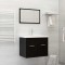 vidaXL Set mobilier de baie, negru, lemn prelucrat 3071316