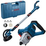 Bosch GTR 550 + GRW 140 - Slefuitor pentru pereti 550 W 225 mm valiza plastic + Masina de amestecat 1400 W 140 mm