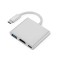 Adaptor Multiport Edman Hub 3 in 1 USB Type-C la HDMI, USB, USB-C