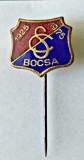 INSIGNA CS BOCSA 1925 1975 JUBILEU EMAIL CALD FOTBAL JUD CARAS SEVERIN