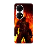 Husa compatibila cu Huawei Mate 40 Pro model Doom Slayer, Silicon, TPU, Viceversa, Transparent, Carcasa