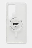Karl Lagerfeld carcasă de telefon Samsung Galaxy S25 Ultra culoarea transparent, KLHMS25LHLSCHH