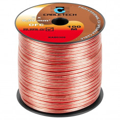 Cablu Difuzor Cabletech Cupru OFC Rola 100 m 2x0.50 mm2