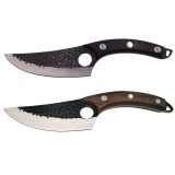 Cumpara ieftin Set doua cutite de bucatarie DEPOX&reg;. Japanese Chef, lucrate manual, otel, maner lemn, 27.5 cm