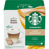 Capsule cafea Starbucks Latte Macchiato by Nescaf&eacute; Dolce Gusto, 12 capsule, 6 bauturi, 129g