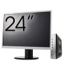 Pachet PC Second Hand HP T730 Thin Client, AMD RX-427BB 2.70-3.60GHz, 8GB DDR3, 32GB SSD Flash + Monitor 24&amp;quot; NewTechnology Media