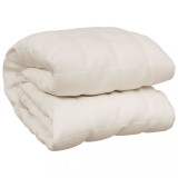 Cumpara ieftin Patura cu greutati, crem deschis, 200x230 cm, 13 kg, textil