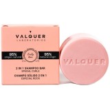 Sampon 2 in 1 solid pentru par cret 70g Valquer