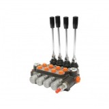 Distribuitor hidraulic cu 4 manete debit 40L/min cu levier inclus -15 /+80 Breckner Germany
